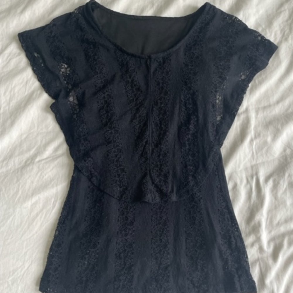 Black Lace Top from Boutique Shop in Nyack, NY
